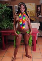 Black model Kiana gets a lei, Kiana Love (kia003) ATK Exotics: Kiana Love (Black model Kiana gets a lei)