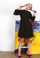 Naughty coed Nelly teases in her uniform, Nelly (nel008) ATK Archives: Nelly (Naughty coed Nelly teases in her uniform)