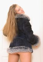 Zoya is wearing a winter coat and nothing else, Zoya (zoy001) ATK Archives: Zoya (Zoya is wearing a winter coat and nothing else)